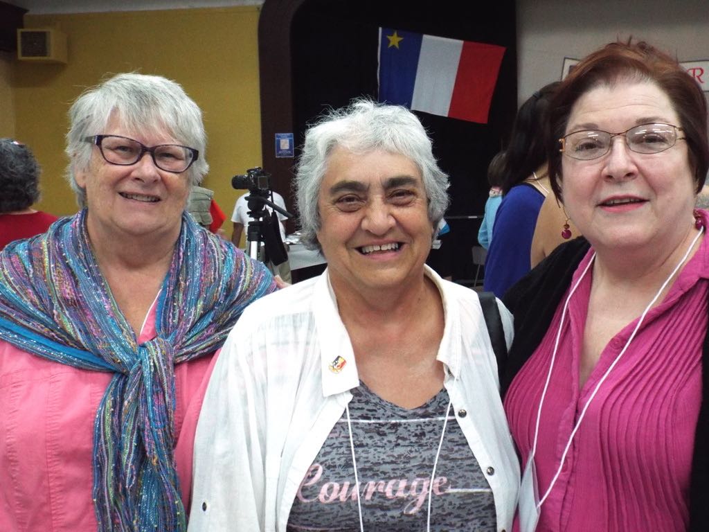 Mary Lou with Boudreau 'Cousins' at World Boudreau Reunion in Témiscouata-sur-le-Lac, QC