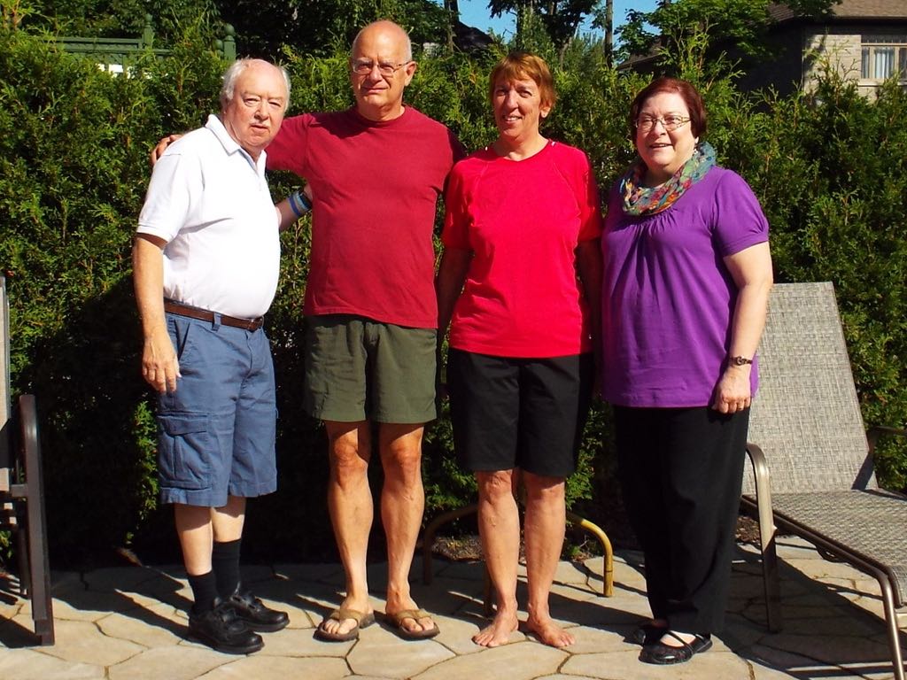 With Servas Friends Jean-François & Louise in Québec City