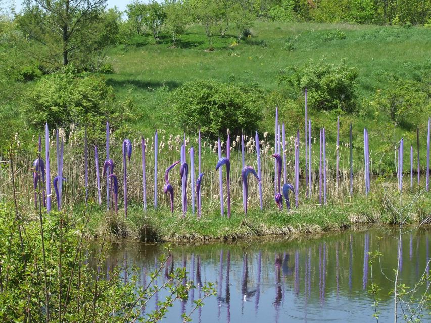 Chihuly “Cranes” in Meijer Gardens and Sculpture Park