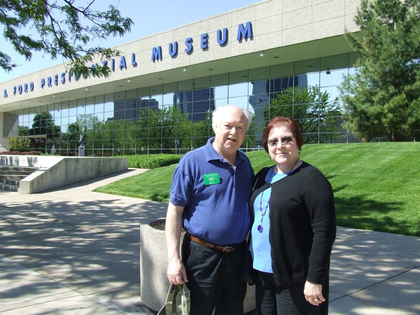 Bill and Mary Lou at Gerald R. Ford Presidential Museum and Library, Grand Rapids