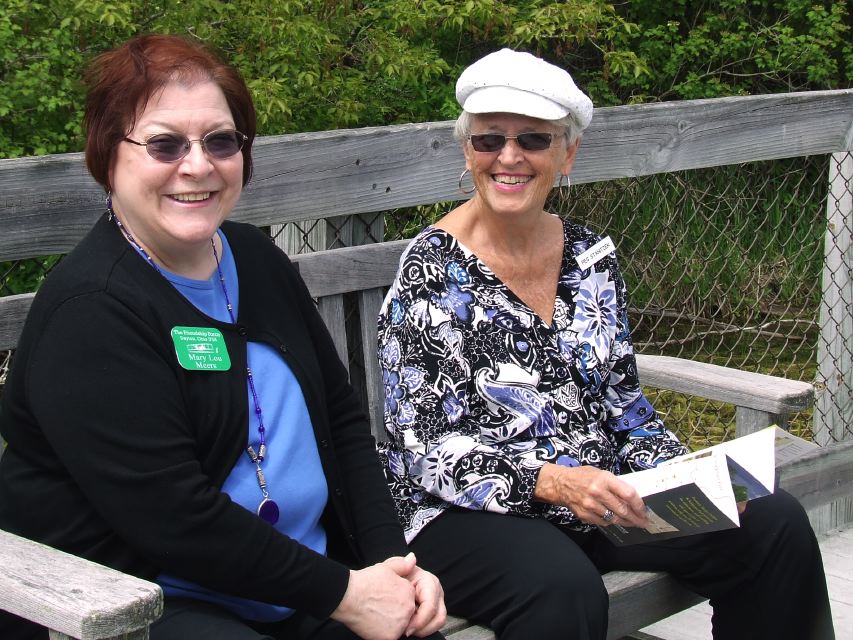 Mary Lou and Peg Stanitzek Enjoy the Sunny Day at Meijer Gardens and Sculpture Park