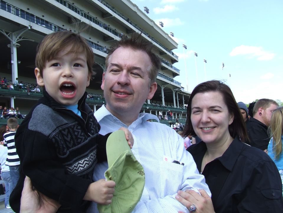 Max Cheers On His Horse as Dannie and Ruth Watch; Churchill Down, May 2010