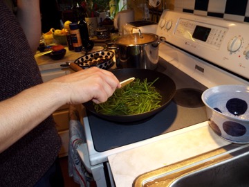 Green Beans in the Skillet