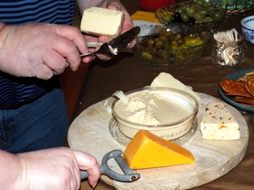 Before Dinner Cheese and Crackers.  Thanks, Sarah. 