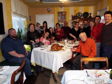 Thanksgiving Portrait with Turkey